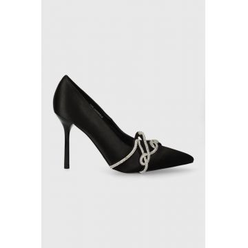 Karl Lagerfeld pantofi cu toc SARABANDE culoarea negru, KL30919F