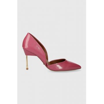 Kurt Geiger London stilettos de piele Bond 90 culoarea roz, 655998309