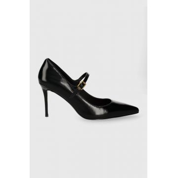 Kurt Geiger London stilettos de piele Regent Point Mary Jane culoarea negru 1292800309