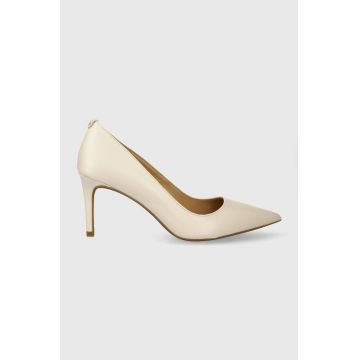 MICHAEL Michael Kors stilettos de piele Alina culoarea bej, 40F2HNMP2L