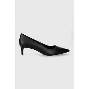 MICHAEL Michael Kors stilettos de piele Alina culoarea negru, 40R3ALMP1L