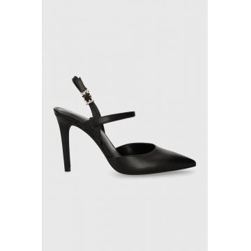 MICHAEL Michael Kors stilettos de piele Ava culoarea negru, 40R4AVHP1L