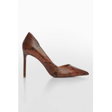 Pantofi D'Orsay cu model piele de reptila Audreys