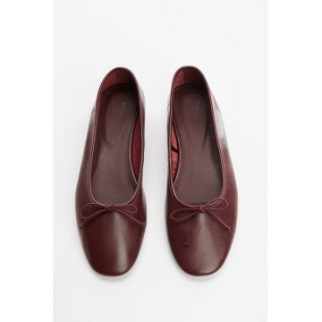 Pantofi de piele cu funda