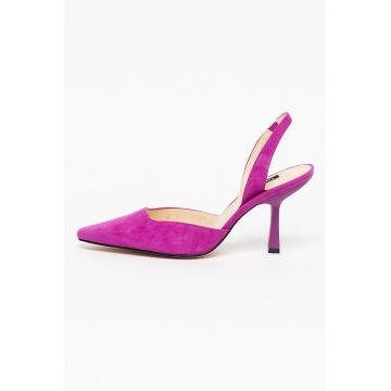 Pantofi slingback de piele intoarsa Hurry