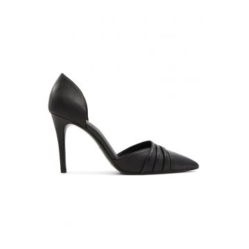 Pantofi stiletto de piele ecologica cu varf ascutit Caryy