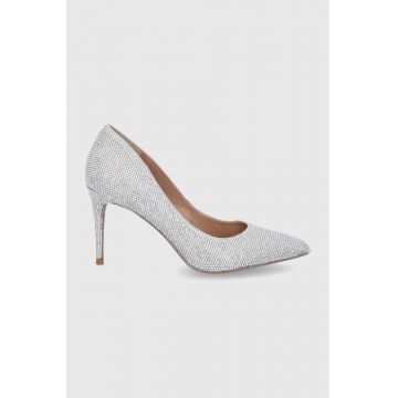 Steve Madden pantofi cu toc Lillie culoarea argintiu