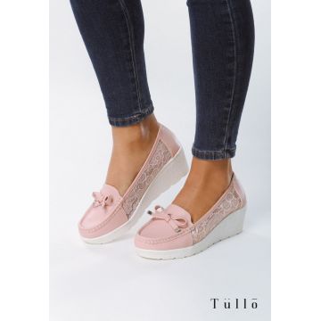 Pantofi cu toc Roz