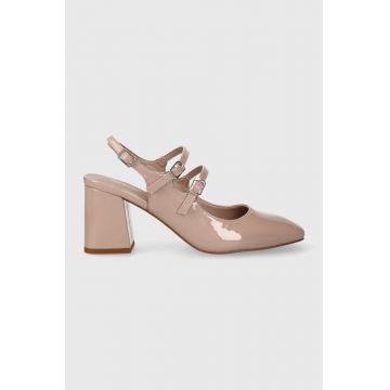 Aldo pumps VIVIANNE culoarea bej, cu toc drept, cu toc deschis