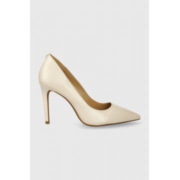 MICHAEL Michael Kors stilettos de piele Alina culoarea bej, 40R4HNHP1L