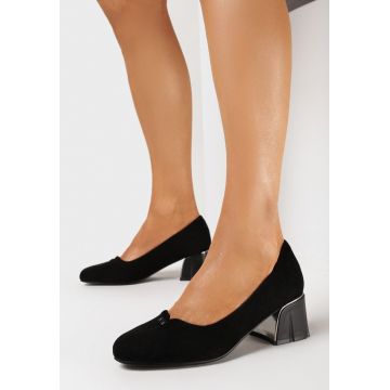 Pantofi cu toc Negri