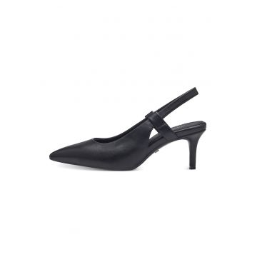 Pantofi slingback din piele ecologica