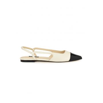 Balerini slingback din piele ecologica Babee