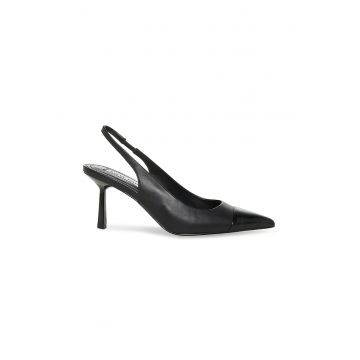 Sandale slingback de piele