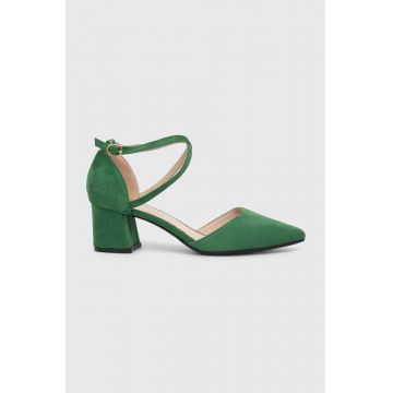 Answear Lab pumps culoarea verde