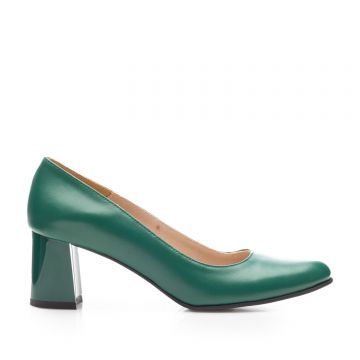 Pantofi damă eleganți din piele naturală - 824 Verde Box