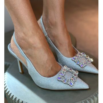 Pantofi dama Hed Argintii