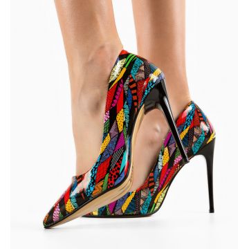 Pantofi dama Sonia Multicolor 6