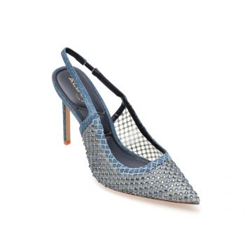 Pantofi eleganti ALDO bleumarin, 13697490, din material textil
