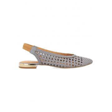 Pantofi slingback de piele