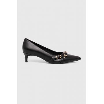 Answear Lab pantofi cu toc culoarea negru