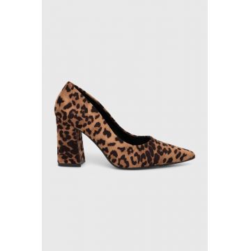 Answear Lab pumps culoarea maro, cu toc drept