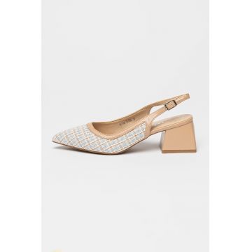 Pantofi slingback din tuid