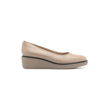 Pantofi wedge de piele Ella