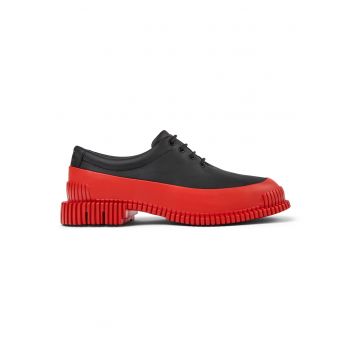 Pantofi din piele cu talpa masiva Pix