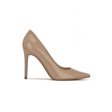 Pantofi cu toc stiletto si imprimeu floral Fresh