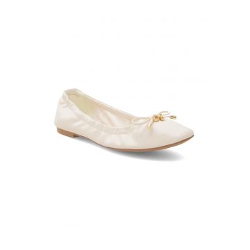 Balerini dama -  516552 - Piele ecologica - Ecru