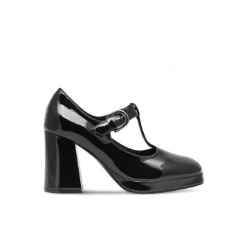 Pantofi dama -  590558835438337 - Piele naturala/Piele lacuita - Negru