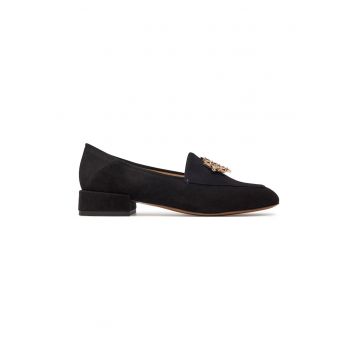 Pantofi dama -  045684 - Piele intoarsa - Negru
