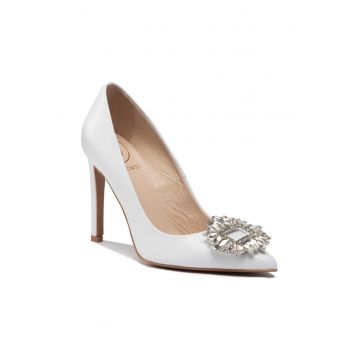 Pantofi dama - 300883 - Piele naturala - Alb