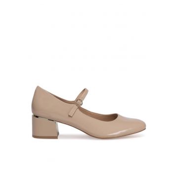 Pantofi dama - 97950 - Piele naturala - Bej