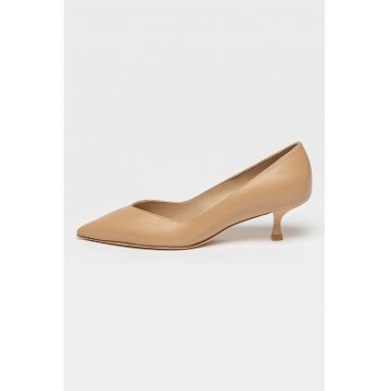 Pantofi de piele cu toc kitten Eva 50 Pump