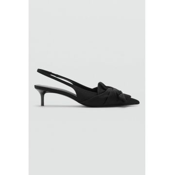 Pantofi slingback cu detaliu cu nod