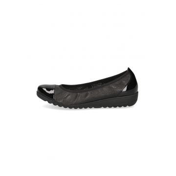 Balerini de piele cu design perforat