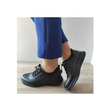Pantofi Casual Dama  11-90 Negri - Black