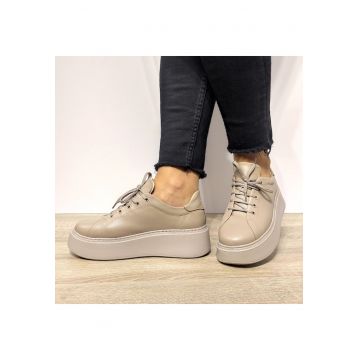 Pantofi Casual Dama  1984-3 Bej - Bej