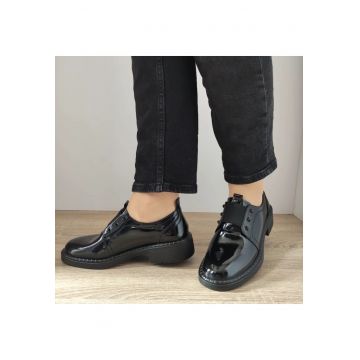 Pantofi Casual Dama  30906L Negri Lac - Black