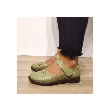 Pantofi Casual Dama  31682 Verde Olive - Verde Olive