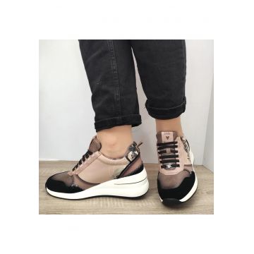 Pantofi Casual Dama  39370-822 Bej + Comb - Beige