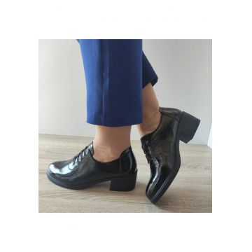 Pantofi Casual Dama  50039A 01-L Negri Lac - Black