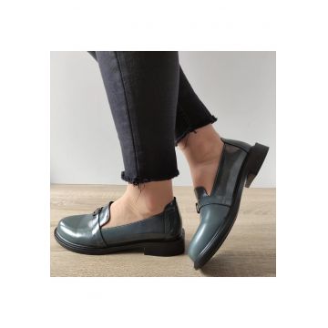 Pantofi Casual Dama  Q11520-7 Gri Lac - Gri Lac