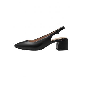 Pantofi dama - din piele naturala -  Comfort - 8-89500-42-022-01-09 - negru