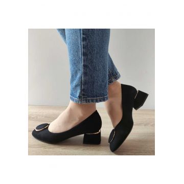 Pantofi Eleganti Dama  E1481 19 Negri Velur - Black