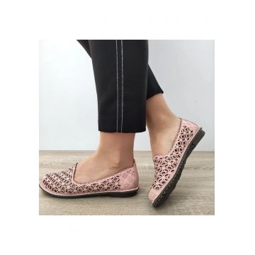 Pantofi Perforati Dama  101101-1 Roz - 37 - Roz