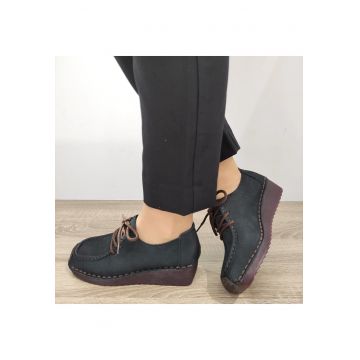 Pantofi Perforati Dama  33196Wtp Negri - Negru