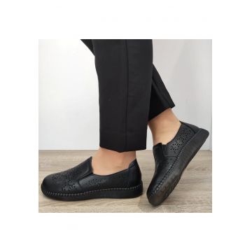 Pantofi Perforati Dama  991-1 Negri - Negru